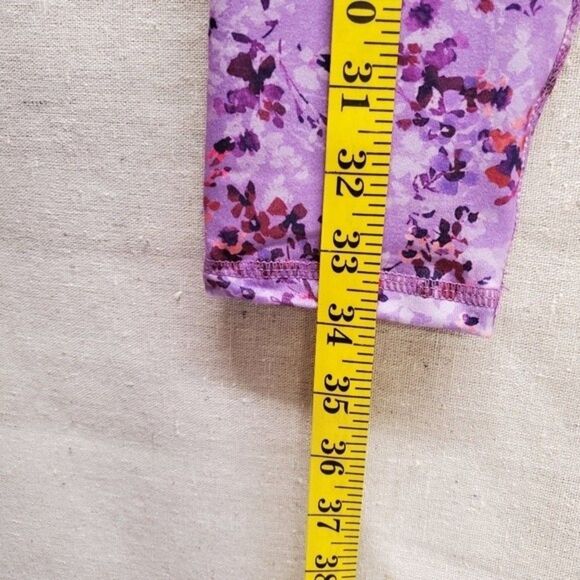 Laundry by Shelli Segal Ladies Floral Lilac Purple Leggings in Size Small - Picture 5 of 6